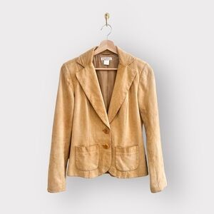 TOMMY BAHAMA Tan Suede Leather Jacket (Sz XS)